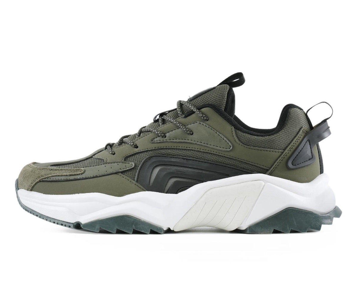 Mazino Heat olive green sneakers side