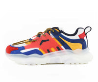 Mazino Arctic 2 blue and yellow sneakers side