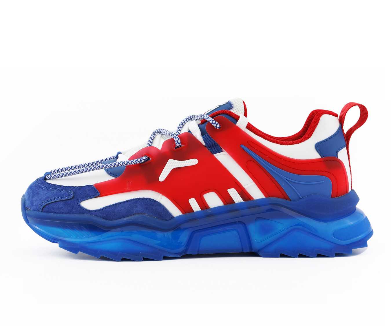 Mazino Arctic 2 red and blue sneakers side