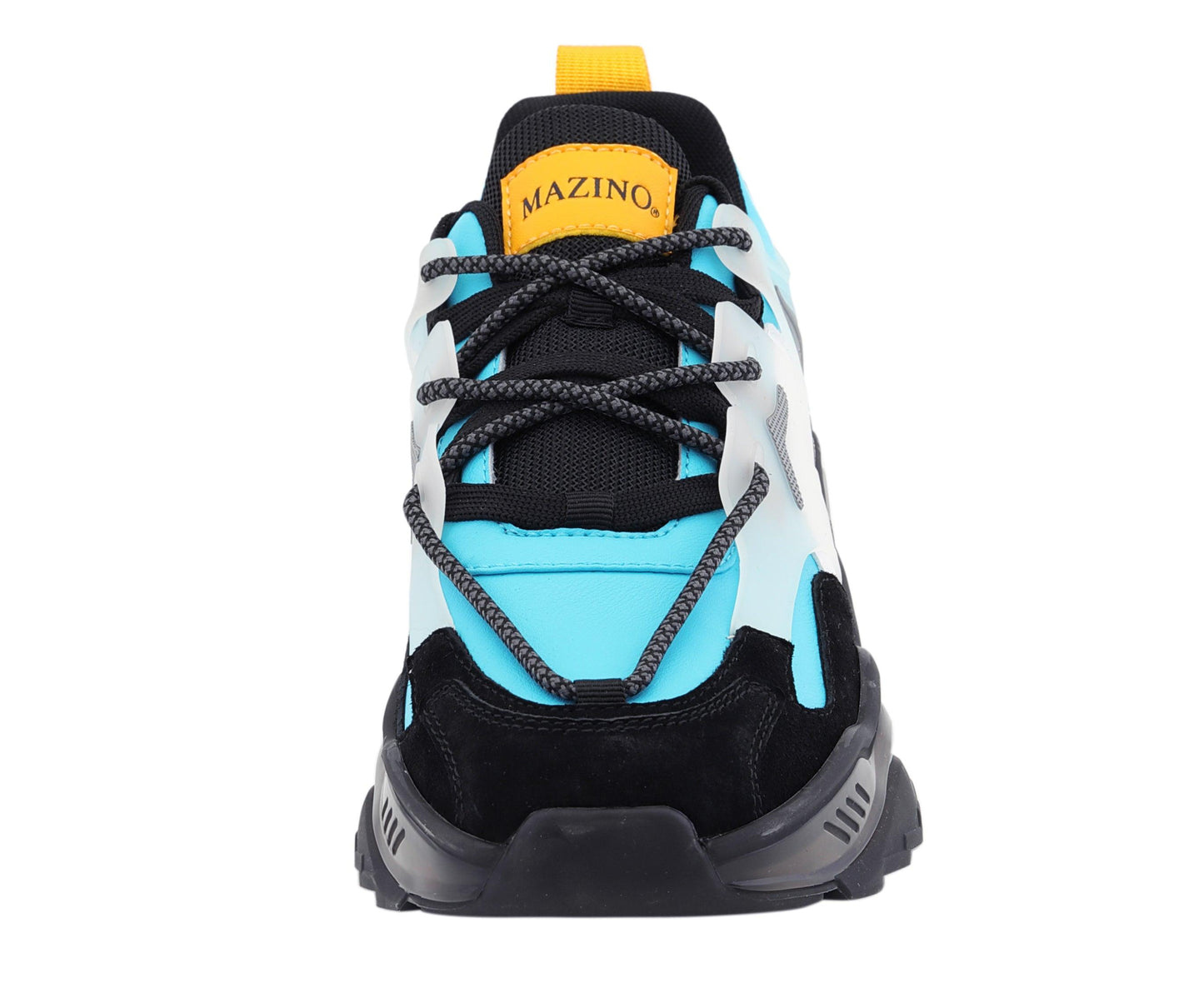 Mazino Arctic mens turquoise sneakers front