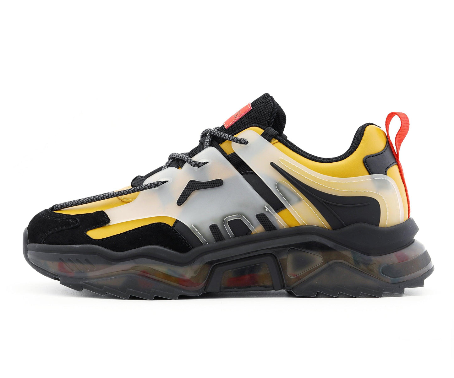 Mazino Arctic mustard yellow sneakers side