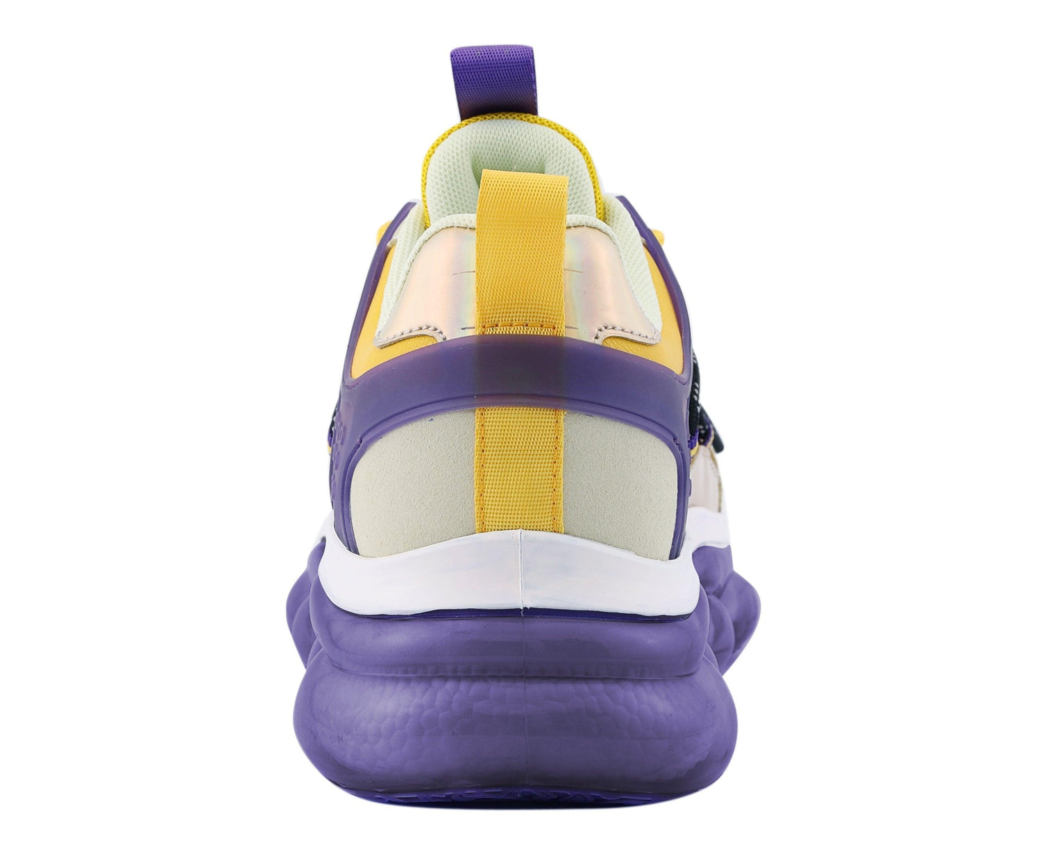 Mazino Degree purple and yellow sneakers back