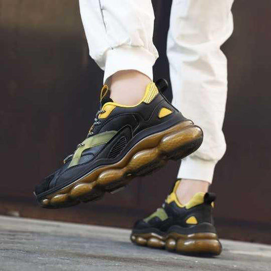 Mazino Eclipse gold and black sneakers life