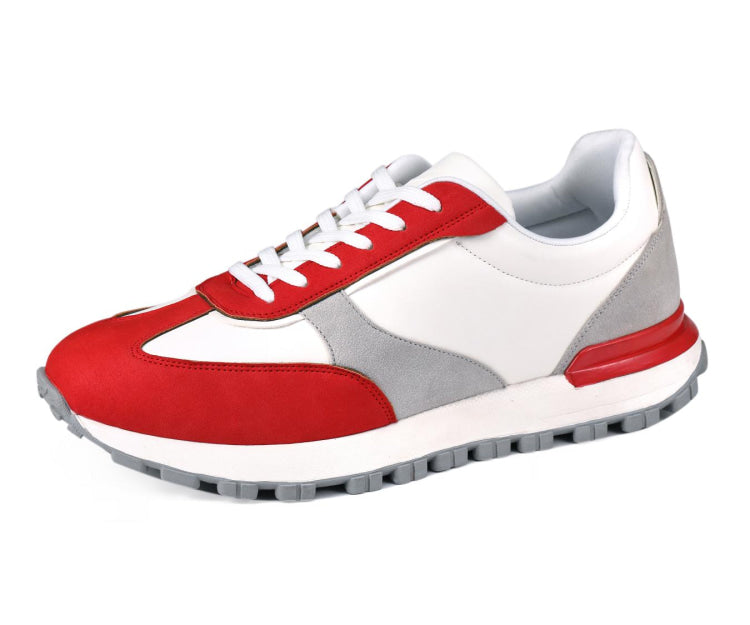 Mazino Gallium red and grey sneakers main