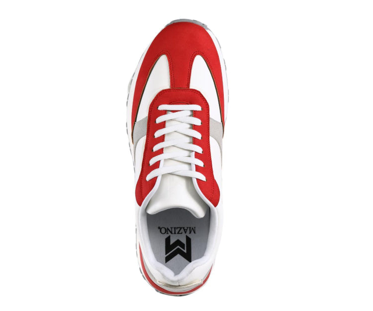 Mazino Gallium red and grey sneakers top