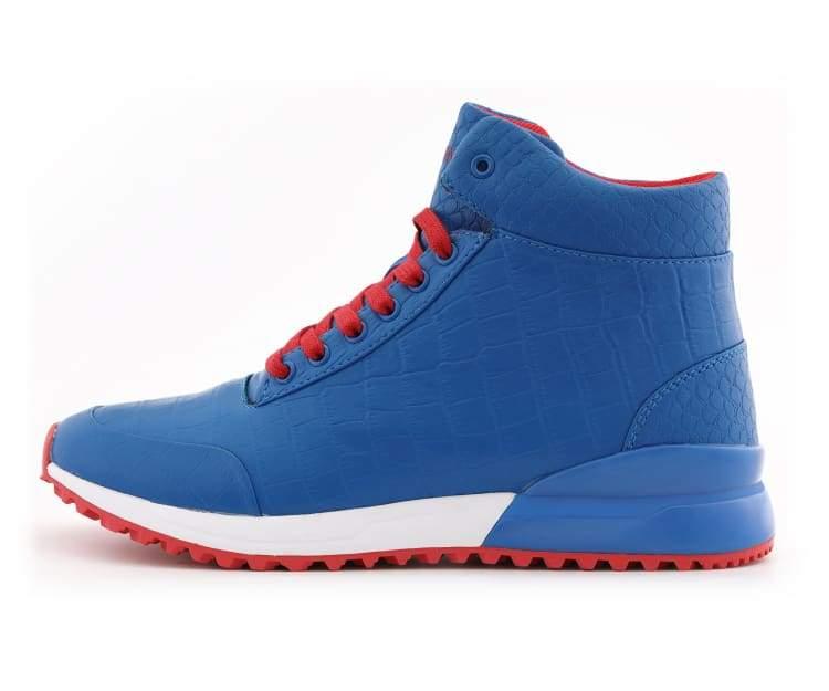 Mazino Hessonite blue high top sneakers side