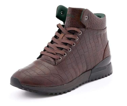 Mazino Hessonite brown high top sneakers main