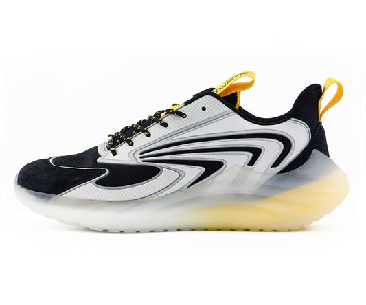 Mazino Krypton yellow and black sneakers side