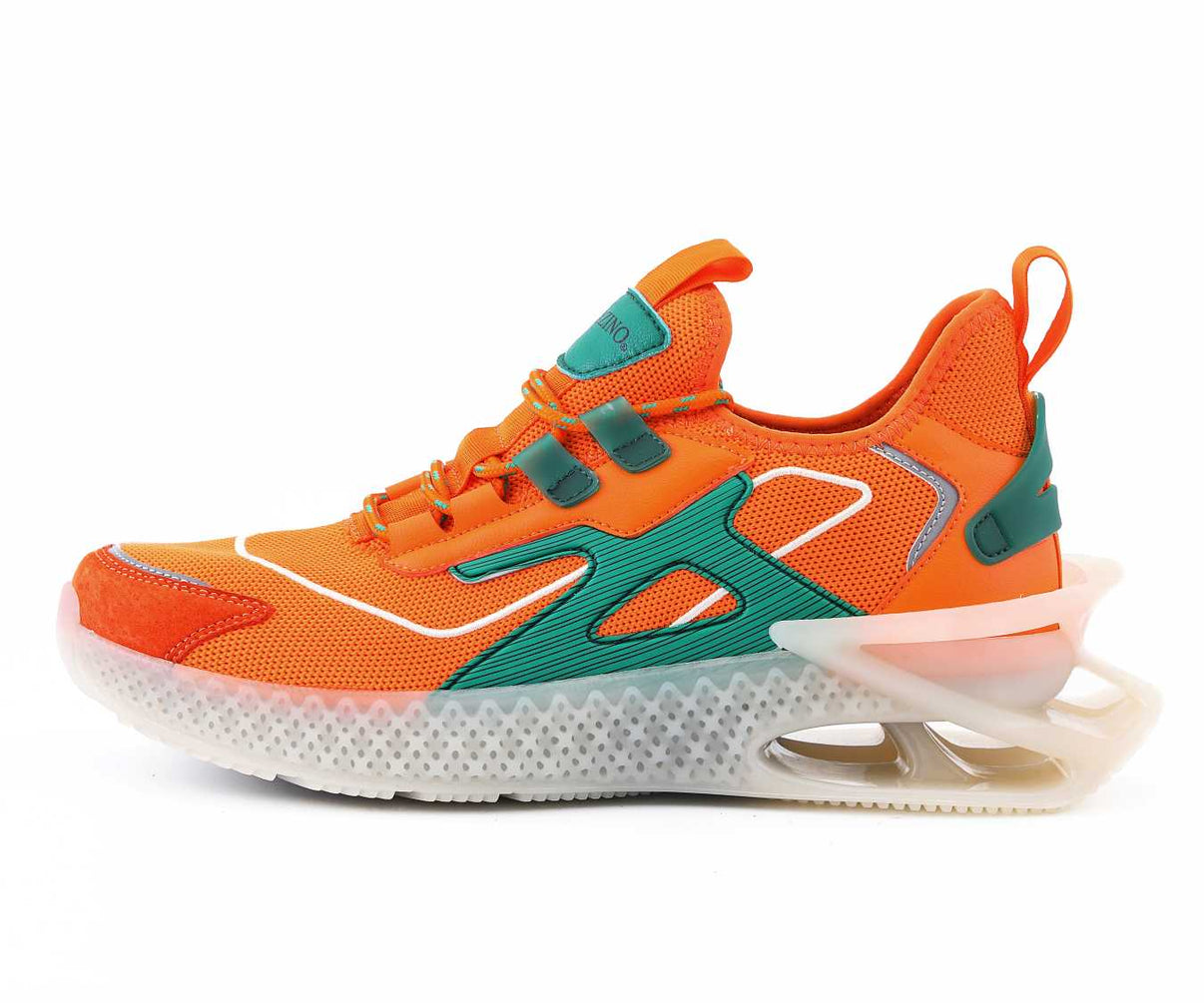 orange and green sneakers